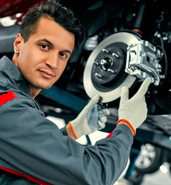 Mechanic is fixing Axel.