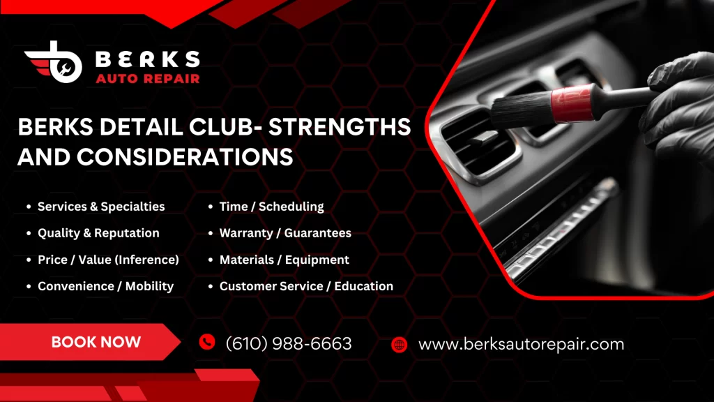 Berks Detail Club- Strengths and Considerations