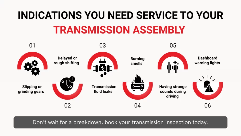 Indications You Need Service to Your Transmission Assembly