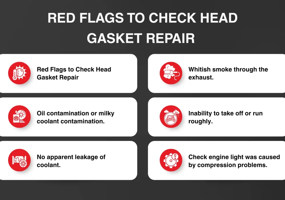 Red Flags to Check Head Gasket Repair